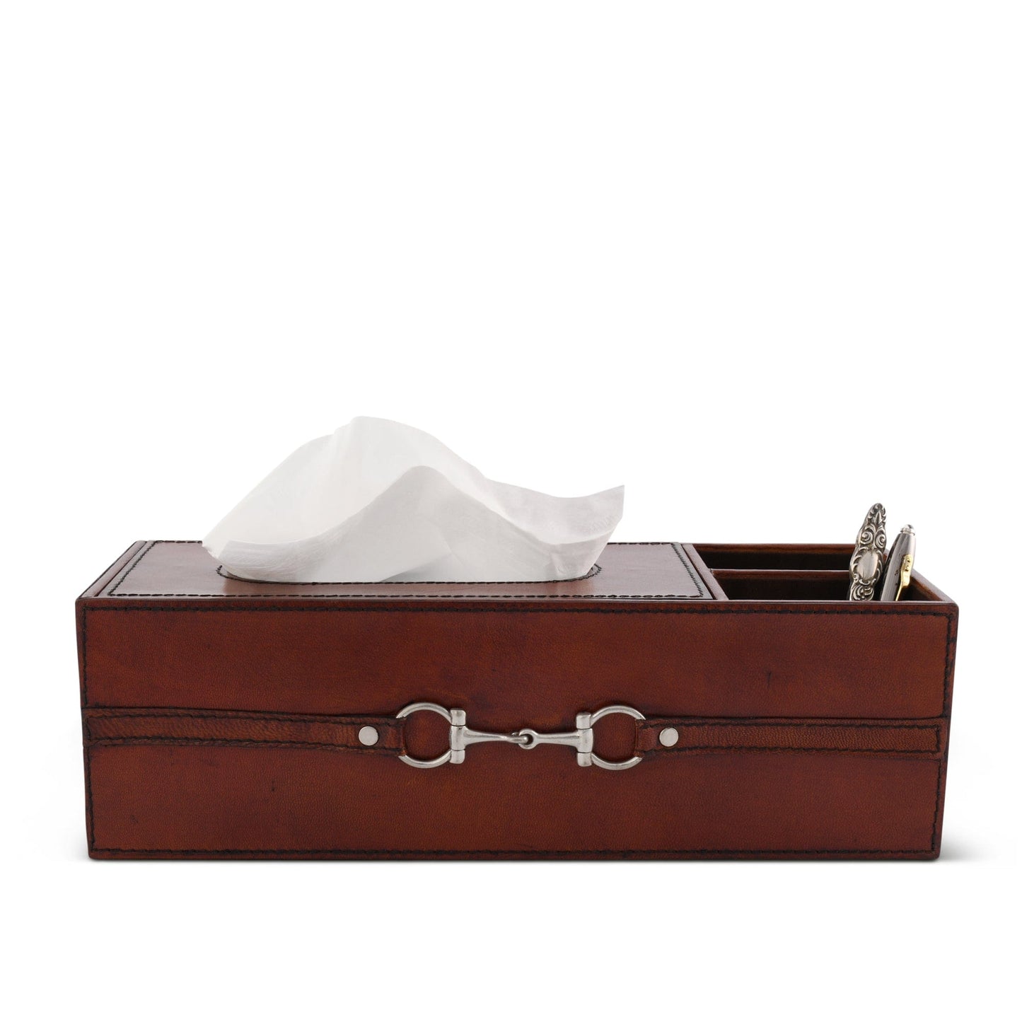 Vagabond House Premium Genuine Leather Bit Office Tissue Box