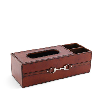 Vagabond House Premium Genuine Leather Bit Office Tissue Box