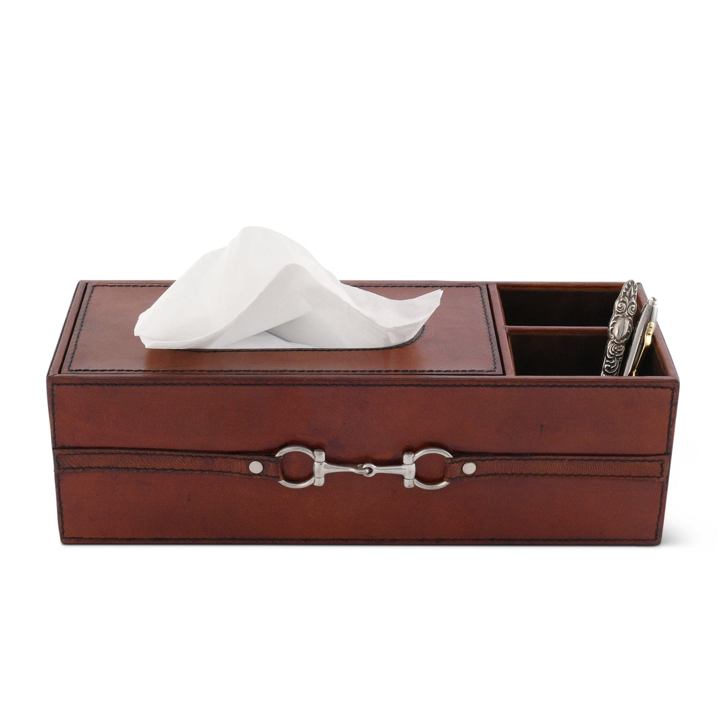 Vagabond House Premium Genuine Leather Bit Office Tissue Box