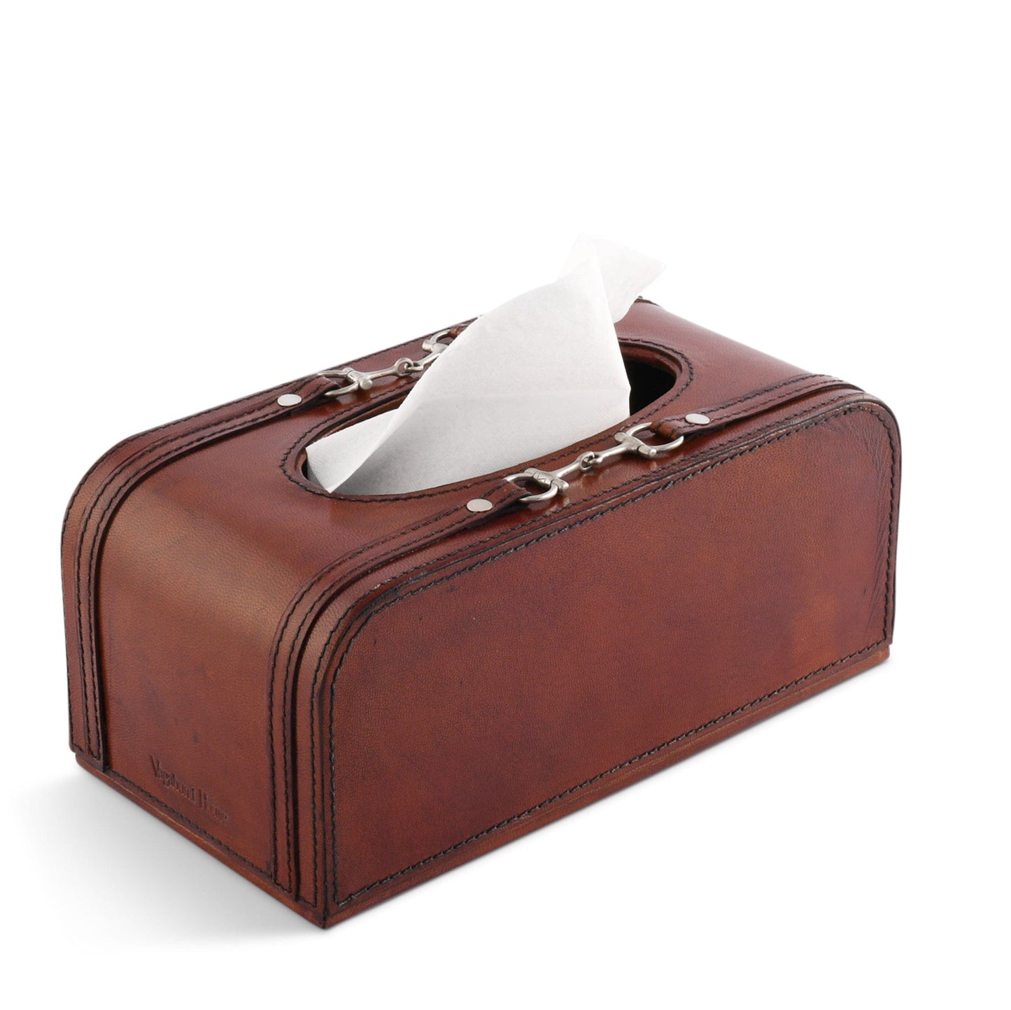 Vagabond House Premium Genuine Leather Bit Tissue Box