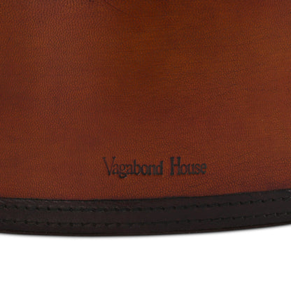 Vagabond House Premium Genuine Leather Equestrian Bit Magazine Basket – Stylish Home and Office Organizer