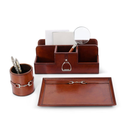 Vagabond House Premium Genuine Leather Equestrian Bit Catchall Tray