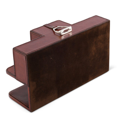 Vagabond House Premium Genuine Leather Stirrup Desk Organizer for Office