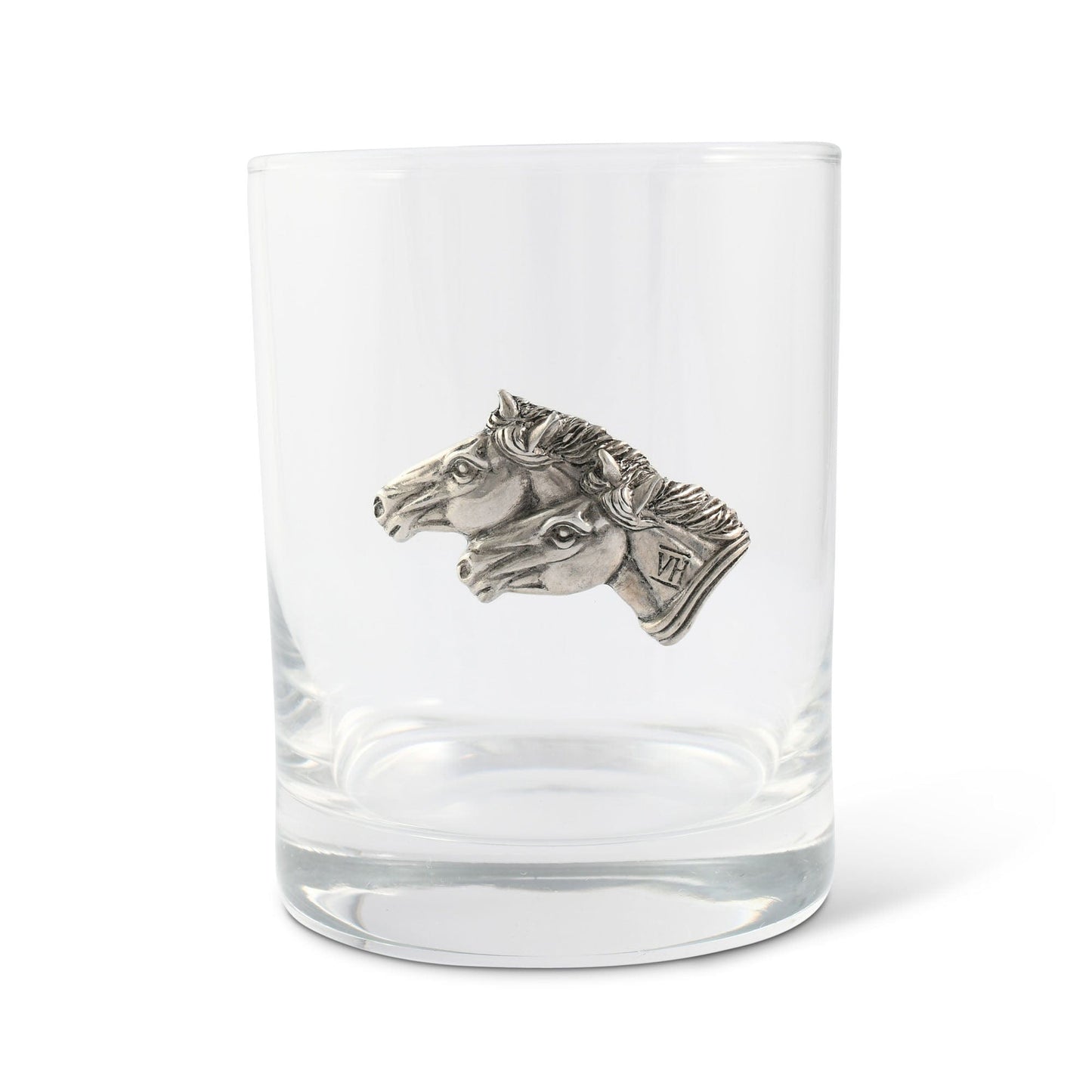 Vagabond House Running Horse Double Old Fashion Bar Glass