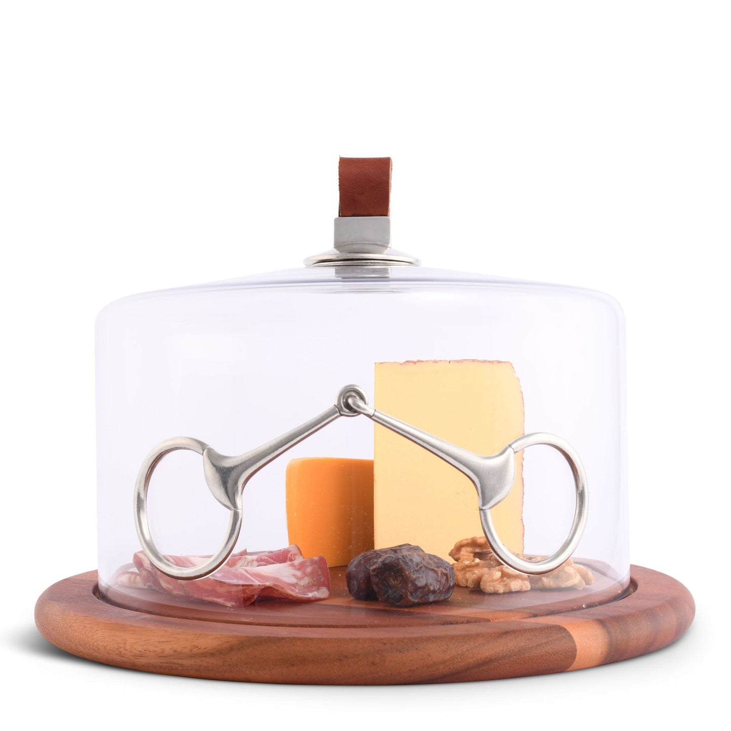 Vagabond House Horse Bit Glass Covered Cheese Wood Board