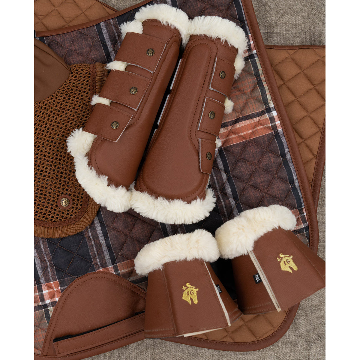 Leather bell boots store
