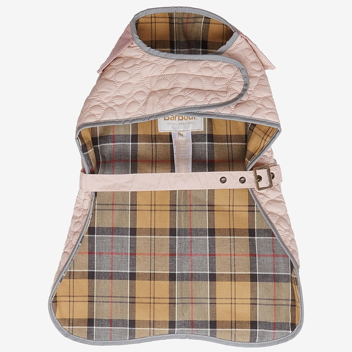 Barbour pink top dog coat