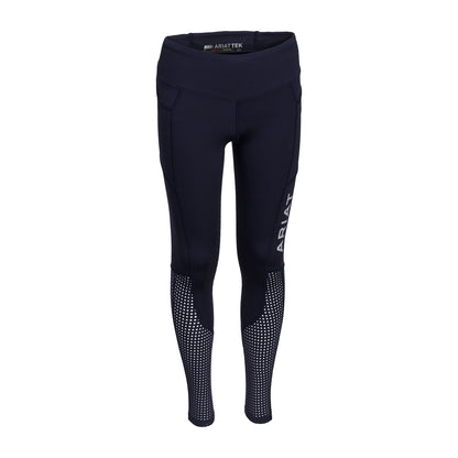 Ariat Youth EOS Knee Patch Tights - Navy