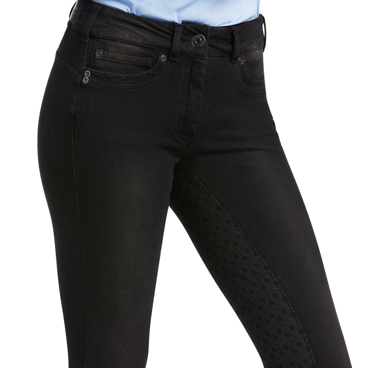 Ariat Halo Denim Full Seat Breech Marine 34