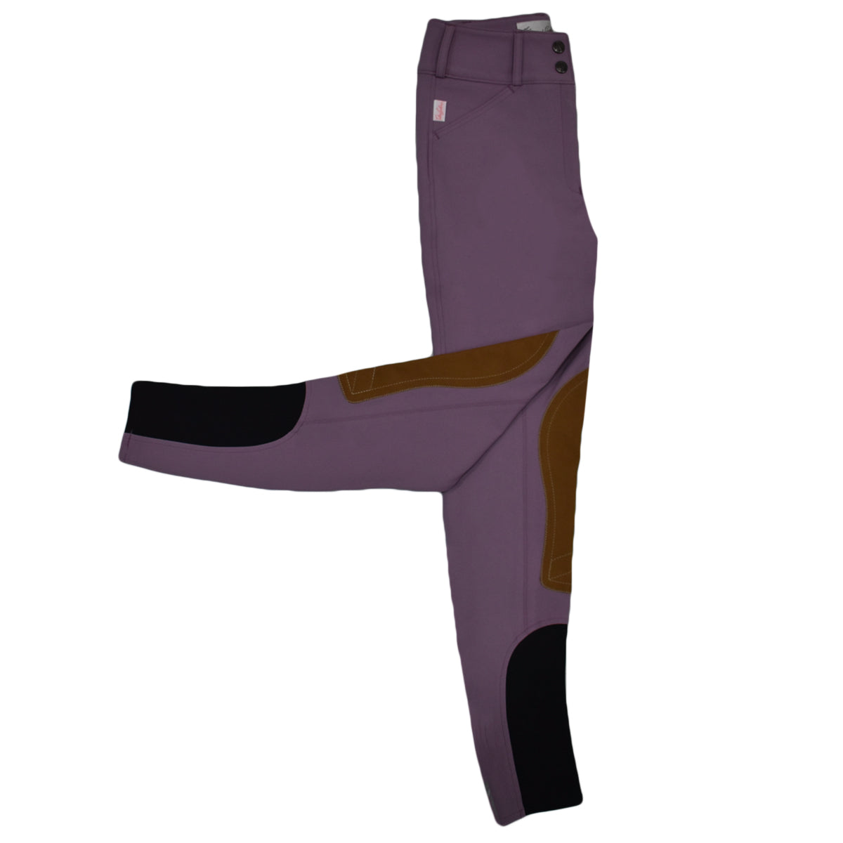 Tailored Sportsman Mid Rise Front Zip 1923 Sock Bottom Trophy Hunter | Farm House Tack Seaweed-Tan Patch