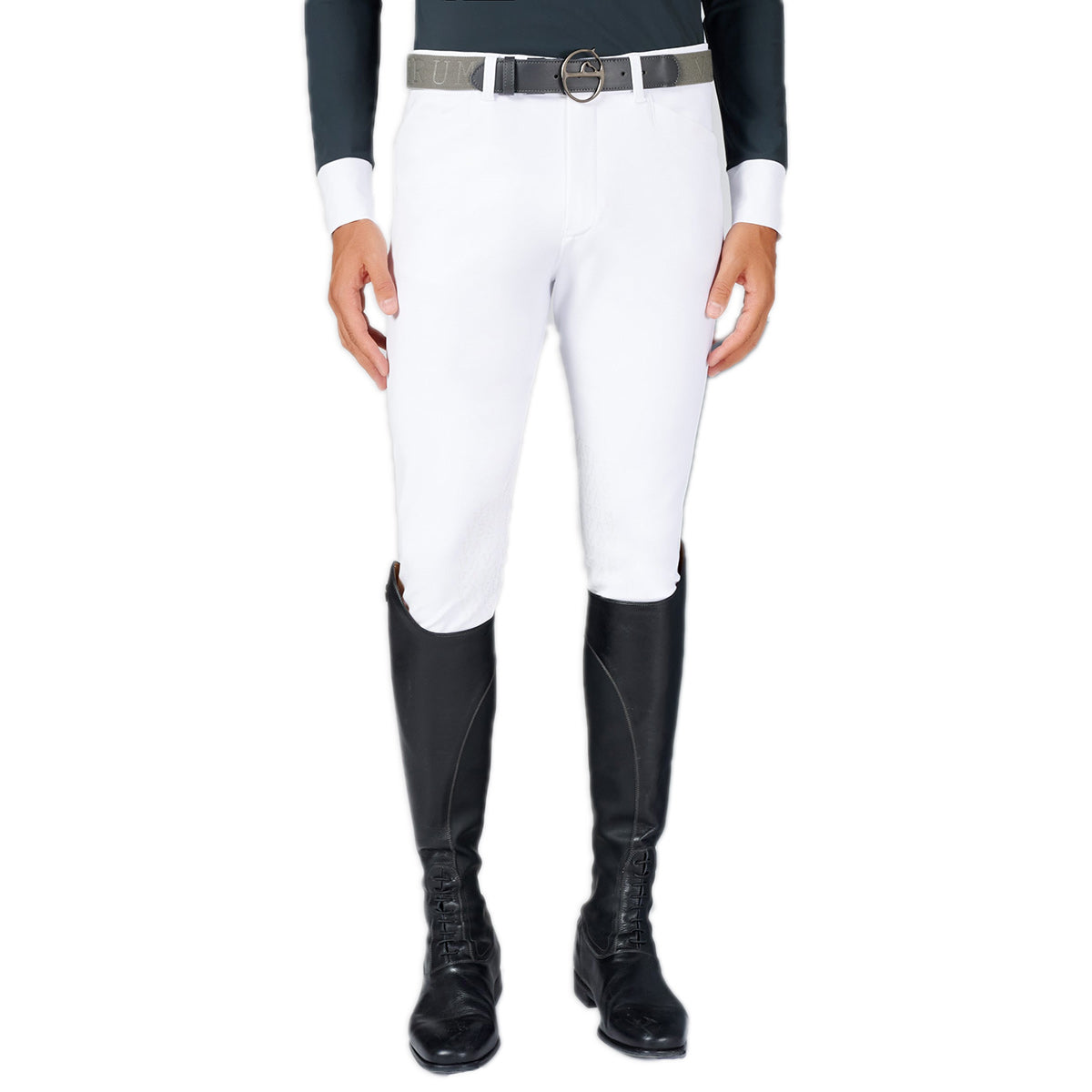 ELATION Horseback Riding Pants for Girls  Boys  Euro Seat Kids Riding  Pants wLeather Knee Patch  Thick Elastic Band Tan Riding Tights for  Equestrian Junior Competitor Classic Kids Breeches 8 